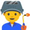 Man Factory Worker emoji on Google